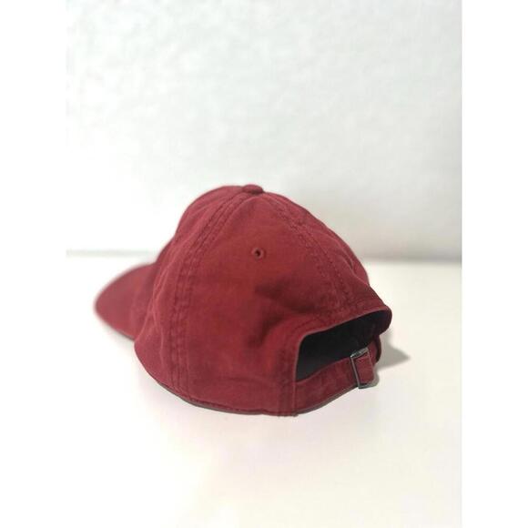 Prairie Mountain White Fish Montana Embroidered Red Adjustable Baseball Hat - Picture 3 of 10